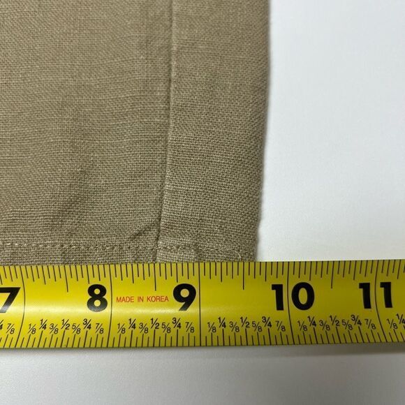 Vintage Arizona High Waist Linen Pants Size 34W/ 25L Beige - Picture 9 of 14